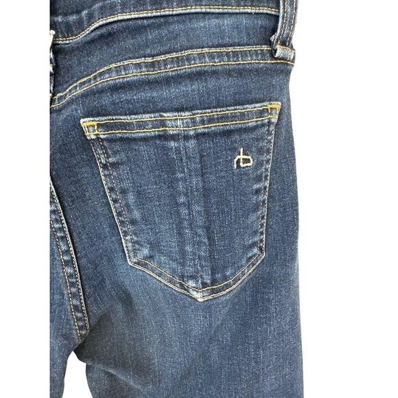Rag & Bone Womens Dark Wash Mid Rise Skinny Jeans Size 26 - Picture 4 of 11